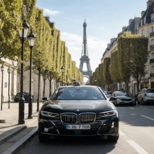 Taxi Kalliswell - Le service de taxi de luxe à Paris 1 voiture luxe BMW Tour Eiffel